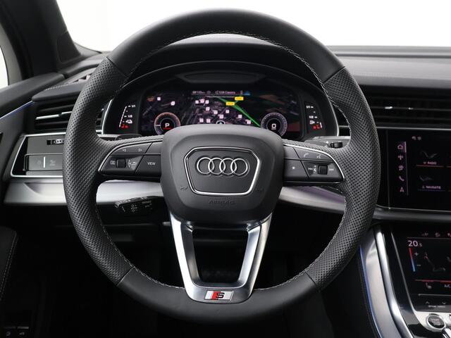 Audi Q7 Pro Line S 55 TFSI e 394 pk | Bang & Olufsen 3D-sound | Ambient light | Panoramadak | Trekhaak | Optiekpakket zwart plus