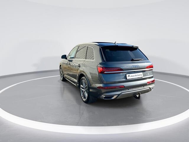 Audi Q7 55 TFSIe 280kW/381PK quattro S Line · Panoramadak · Trekhaak · Luchtvering · 360gr camera · Dodehoeksensor · 21'' · Servosluiting · Adaptive Cruise Control ·