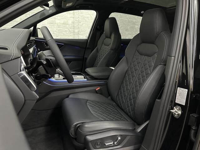 Audi Q7 60e 489pk S Competition RS-Seats | Carbon in/exterieur | B&O | Panorama | 360 Camera | Soft-Close | Head-Up | 88350,= ex btw | ACC | Matrix-LED | Keyless-Entry | Lane & Side assist | Stuurwielverwarming | Alarm | 22" Audi Sport | Leder op Dashboard | Ri