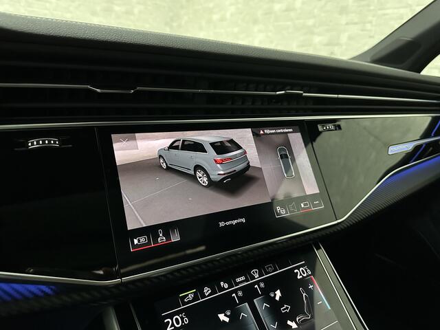 Audi Q7 60e 489pk S Competition RS-Seats | Carbon in/exterieur | B&O | Panorama | 360 Camera | Soft-Close | Head-Up | 88350,= ex btw | ACC | Matrix-LED | Keyless-Entry | Lane & Side assist | Stuurwielverwarming | Alarm | 22" Audi Sport | Leder op Dashboard | Ri