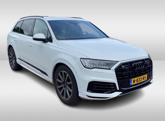 Audi Q7 55 TFSI e quattro Pro Line Plus / SoH 99,1% / Trekhaak / Panoramadak / Camera / Bose / Luchtvering / 20'' / Matrix LED / Dodehoek / Stoelverwarming / DAB / ACC