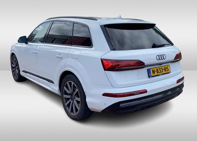 Audi Q7 55 TFSI e quattro Pro Line Plus / SoH 99,1% / Trekhaak / Panoramadak / Camera / Bose / Luchtvering / 20'' / Matrix LED / Dodehoek / Stoelverwarming / DAB / ACC