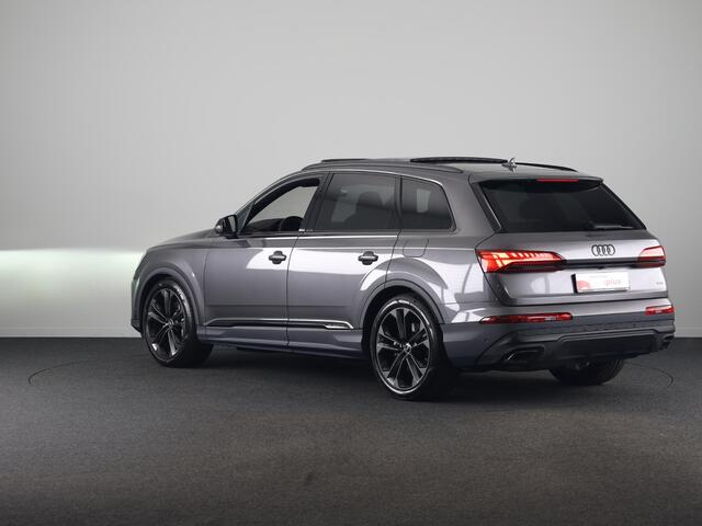 Audi Q7 55 TFSI e quattro Pro Line S 394 pk S-tronic | Verlengde garantie | Navigatie | Panoramadak | Elektr. trekhaak | Laserlicht | Luchtvering | Lederen bekleding | B&O Soundsystem | Vierwielbesturing |
