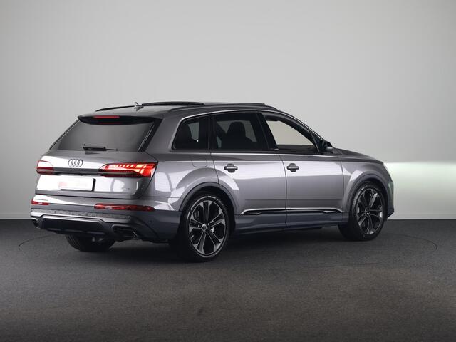 Audi Q7 55 TFSI e quattro Pro Line S 394 pk S-tronic | Verlengde garantie | Navigatie | Panoramadak | Elektr. trekhaak | Laserlicht | Luchtvering | Lederen bekleding | B&O Soundsystem | Vierwielbesturing |