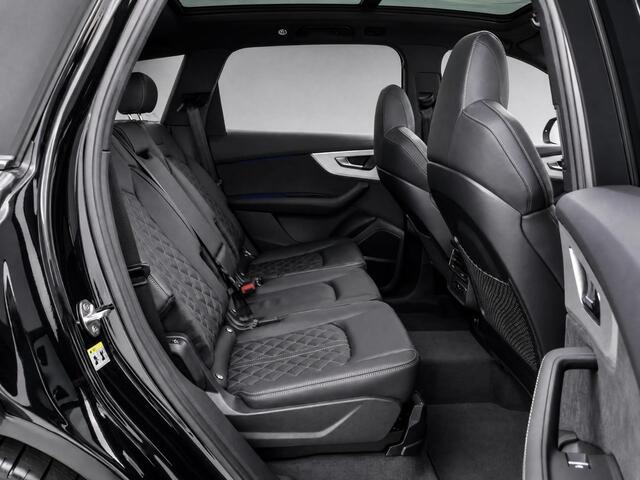 Audi Q7 55 TFSI e quattro Pro Line S 394 PK ·Leder bekleding · Assistentie. plus, remote park · Head-Up display · Glazen panorama dak · Bang & Olufsen
