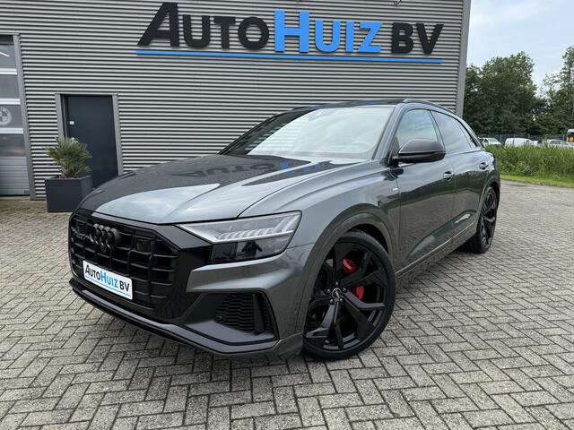 Audi Q8 55 TFSI e quattro Pro Line S-Line Audi S Sportstoelen Ruitstiksel ACC Head-Up Display Panoramadak Bang & Olufsen 23 Inch RSQ8 velgen Matrix Led Nachtzicht 360 Gr Camera Standkachel Keyless Entry Vol!