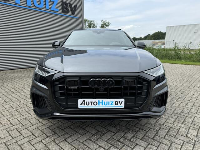Audi Q8 55 TFSI e quattro Pro Line S-Line Audi S Sportstoelen Ruitstiksel ACC Head-Up Display Panoramadak Bang & Olufsen 23 Inch RSQ8 velgen Matrix Led Nachtzicht 360 Gr Camera Standkachel Keyless Entry Vol!