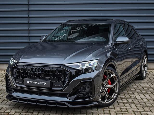 Audi Q8 55TFSI e QUATTRO PRO LINE S COMPETITION | FULLSTYLING | S-SEATS | 23INCH PANORAMADAK | 4 WIEL BESTURING | B&O SOUND | HEAD-UP | LUCHTVERING | DAB+ | SOFT-CLOSE | KEYLESS GO | ADAPTIVE CRUISE | 360 CAMERA | AMBIANCE INTERIEUR | TREKHAAK | BLACK-OPTIC