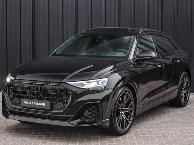 Audi Q8 55TFSI e QUATTRO PRO LINE S COMPETITION | S-SEATS | PANORAMADAK | 4 WIEL BESTURING | B&O SOUND | HEAD-UP | LUCHTVERING | DAB+ | SOFT-CLOSE | KEYLESS GO | ADAPTIVE CRUISE | 360 CAMERA | AMBIANCE INTERIEUR | TREKHAAK | BLACK-OPTIC