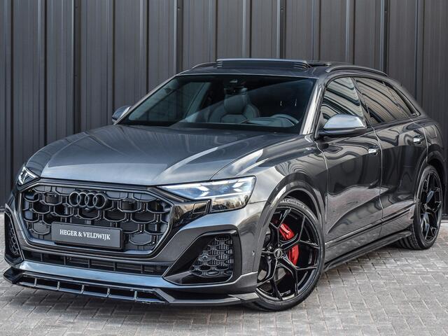 Audi Q8 STYLING + RS VELGEN ZWART 55TFSI e QUATTRO PRO LINE S COMPETITION | S-SEATS | PANORAMADAK | 4 WIEL BESTURING | B&O SOUND | HEAD-UP | LUCHTVERING | DAB+ | SOFT-CLOSE | KEYLESS GO | ADAPTIVE CRUISE | 360 CAMERA | AMBIANCE INTERIEUR | TREKHAAK | BLACK-OPTIC