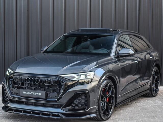 Audi Q8 STYLING + RS VELGEN ZWART 55TFSI e QUATTRO PRO LINE S COMPETITION | S-SEATS | PANORAMADAK | 4 WIEL BESTURING | B&O SOUND | HEAD-UP | LUCHTVERING | DAB+ | SOFT-CLOSE | KEYLESS GO | ADAPTIVE CRUISE | 360 CAMERA | AMBIANCE INTERIEUR | TREKHAAK | BLACK-OPTIC