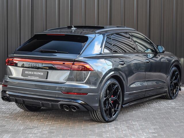 Audi Q8 STYLING + RS VELGEN ZWART 55TFSI e QUATTRO PRO LINE S COMPETITION | S-SEATS | PANORAMADAK | 4 WIEL BESTURING | B&O SOUND | HEAD-UP | LUCHTVERING | DAB+ | SOFT-CLOSE | KEYLESS GO | ADAPTIVE CRUISE | 360 CAMERA | AMBIANCE INTERIEUR | TREKHAAK | BLACK-OPTIC