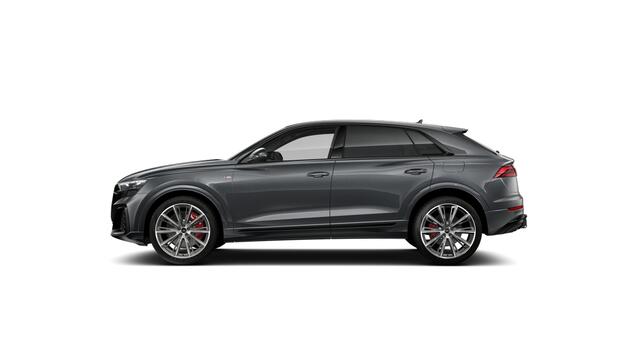 Audi Q8 55 TFSI e 394 Tiptronic Pro Line S Automaat | Vierwielbesturing | Privacy glas (donker getint) | Optiekpakket zwart plus | S line exterieurpakket | Sportstoelen plus voorin | Automatisch dimmende binnenspiegel | Matrix-ledkoplampen met Audi-laserlicht, le