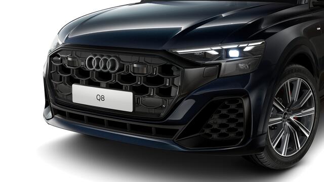 Audi Q8 55 TFSI e 394 Tiptronic Pro Line S Automaat | Vierwielbesturing | S line exterieurpakket | Privacy glas (donker getint) | Bang & Olufsen Premium 3D | Automatisch dimmende binnenspiegel | Matrix-ledkoplampen met Audi-laserlicht, ledachterlichten, lichtanim