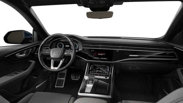 Audi Q8 55 TFSI e 394 Tiptronic Pro Line S Automaat | Vierwielbesturing | S line exterieurpakket | Privacy glas (donker getint) | Bang & Olufsen Premium 3D | Automatisch dimmende binnenspiegel | Matrix-ledkoplampen met Audi-laserlicht, ledachterlichten, lichtanim