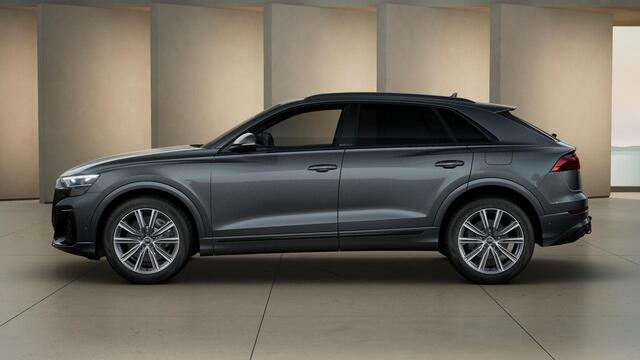 Audi Q8 55 TFSI e Pro Line S | Pano | B&O | Head Up | 360Cam | Matrix | Trekhaak | 4-Wiel Besturing | S-Line | Parkeerassist |