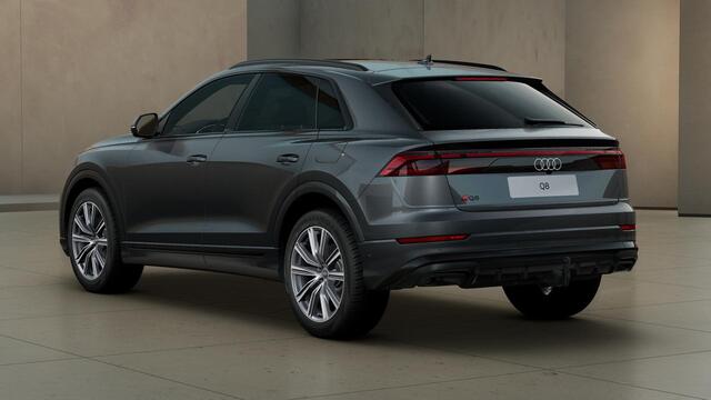 Audi Q8 55 TFSI e Pro Line S | Pano | B&O | Head Up | 360Cam | Matrix | Trekhaak | 4-Wiel Besturing | S-Line | Parkeerassist |