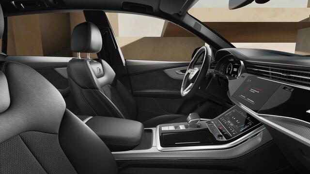 Audi Q8 55 TFSI e Pro Line S | Pano | B&O | Head Up | 360Cam | Matrix | Trekhaak | 4-Wiel Besturing | S-Line | Parkeerassist |