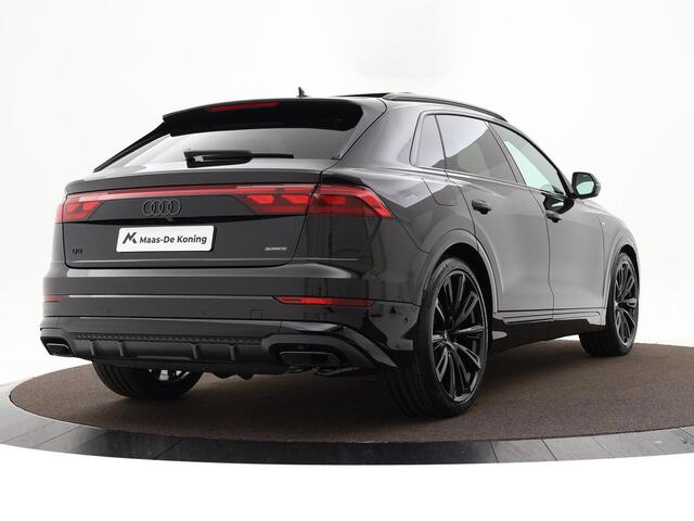 Audi Q8 55 TFSI e quattro Pro Line S 394 pk · HD Matrix + Audi Laserlicht · Glazen Panoramadak · Digitale OLED achterlichten · Interieur carbon · Comfortsleutel