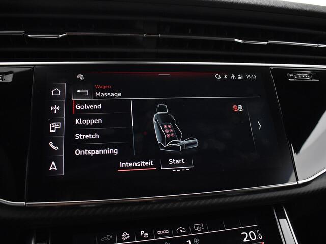 Audi Q8 55 TFSI e quattro Pro Line S 394 pk · HD Matrix + Audi Laserlicht · Glazen Panoramadak · Digitale OLED achterlichten · Interieur carbon · Comfortsleutel