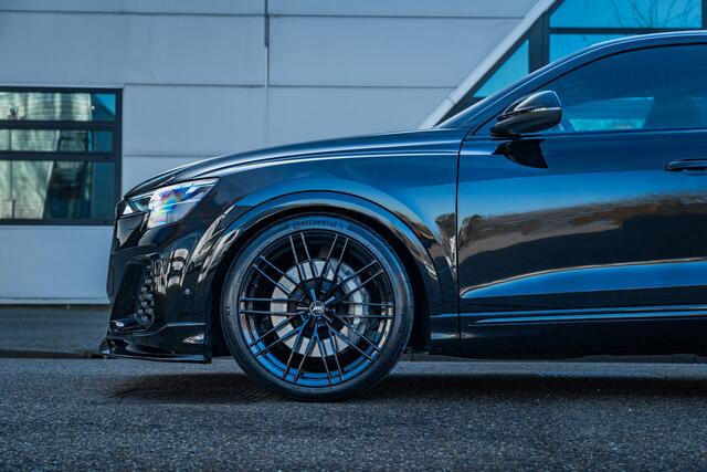 Audi Q8 55 TFSIe ABT ABT Aero pakket | ABT HR23 Glossy Black | ABT Power S | Panorama dak | B&O premium | assistentie pakket plus | vierwielsturing | ventilatie + massage | Matrix LED zwart optiek plus | leder pakket | head-up