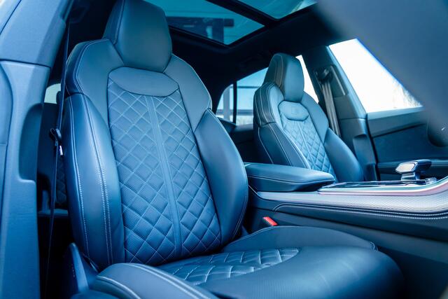 Audi Q8 55 TFSIe ABT ABT Aero pakket | ABT HR23 Glossy Black | ABT Power S | Panorama dak | B&O premium | assistentie pakket plus | vierwielsturing | ventilatie + massage | Matrix LED zwart optiek plus | leder pakket | head-up