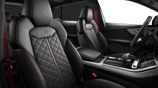 Audi Q8 55 TFSI e 394 Tiptronic Pro Line S Automaat | Vierwielbesturing | S line exterieurpakket | Matrix-ledkoplampen met Audi-laserlicht, ledachterlichten, lichtanimatie, dynamische knipperlichten | Parkeerhulp voor en achter | Privacy glas (donker getint) | Sp
