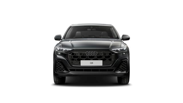 Audi Q8 55 TFSI e 394 Tiptronic Pro Line S Automaat | Vierwielbesturing | Achteruitrijcamera | Privacy glas (donker getint) | S line exterieurpakket | Parkeerhulp voor en achter | Automatisch dimmende binnenspiegel | Sportstoelen plus voorin | Optiekpakket zwart 