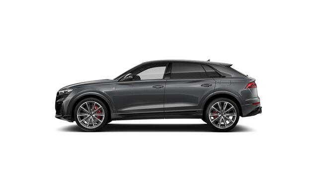 Audi Q8 55 TFSI e 394 Tiptronic Pro Line S Automaat | Vierwielbesturing | Achteruitrijcamera | Privacy glas (donker getint) | S line exterieurpakket | Parkeerhulp voor en achter | Automatisch dimmende binnenspiegel | Sportstoelen plus voorin | Optiekpakket zwart 