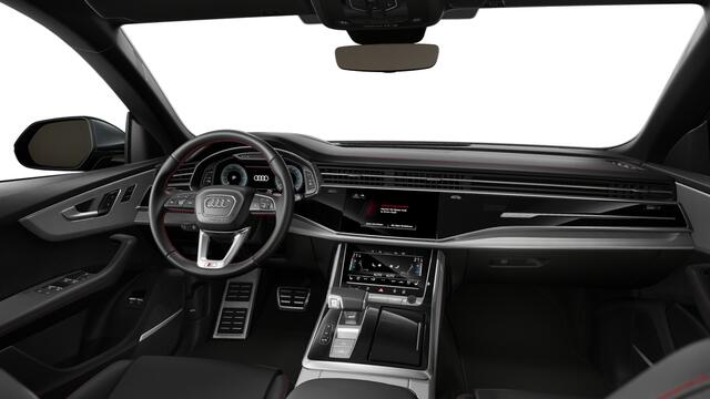 Audi Q8 55 TFSI e 394 Tiptronic Pro Line S Automaat | Vierwielbesturing | Achteruitrijcamera | Privacy glas (donker getint) | S line exterieurpakket | Parkeerhulp voor en achter | Automatisch dimmende binnenspiegel | Sportstoelen plus voorin | Optiekpakket zwart 