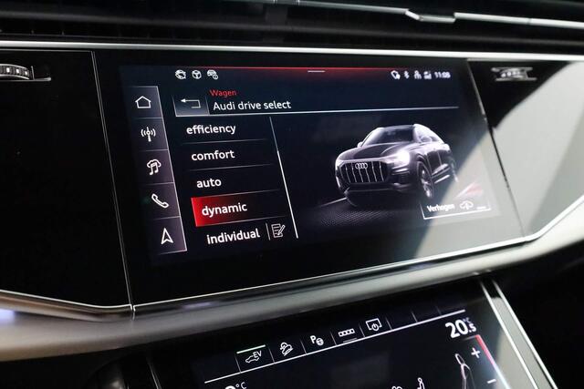 Audi Q8 Pro Line S 55 TFSI e 290 kW / 394 pk | e-premie ¤ 6.000,- | Bang & Olufsen premium | 22 inch | Panoramadak | Trekhaak | Zwart optiek