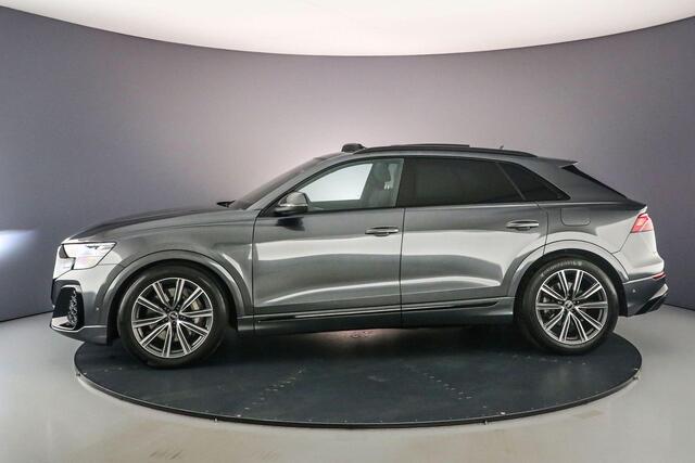 Audi Q8 55 TFSI e Pro Line S | Pano | Head Up | B&O | 360Cam | Tour Pack | Matrix | Trekhaak | Parkingassist | Stuurverwarming | S-Line | 21 inch |