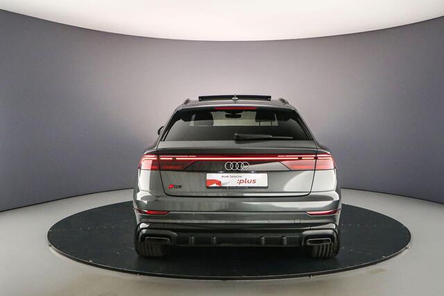 Audi Q8 55 TFSI e Pro Line S | Pano | Head Up | B&O | 360Cam | Tour Pack | Matrix | Trekhaak | Parkingassist | Stuurverwarming | S-Line | 21 inch |