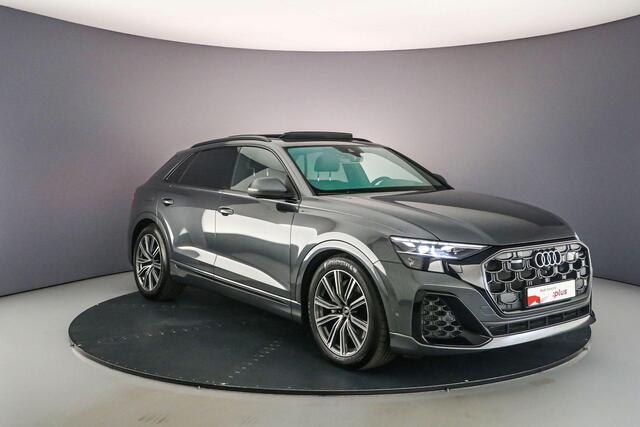 Audi Q8 55 TFSI e Pro Line S | Pano | Head Up | B&O | 360Cam | Tour Pack | Matrix | Trekhaak | Parkingassist | Stuurverwarming | S-Line | 21 inch |