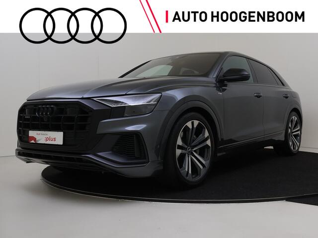 Audi Q8 55 TFSI e quattro Pro Line S | Panoramadak | Luchtvering | Trekhaak | Bang & Olufsen | 360 camera | Stoel- en stuurwielverwarming | Parkeerassistent | LED matrix verlichting | Optiek zwart Plus |
