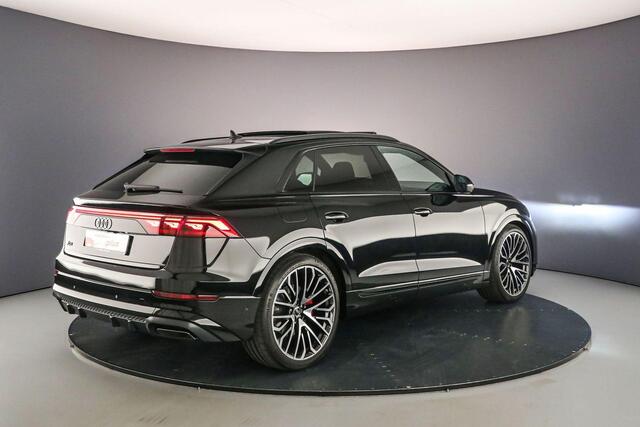 Audi Q8 60 TFSI e Pro Line S Comp. | Pano | Head Up | Tour Pack | HD-Laser | B&O | 360Cam | Trekhaak | 23 inch | 4-Wiel Besturing | S-Stoelen | Leder |