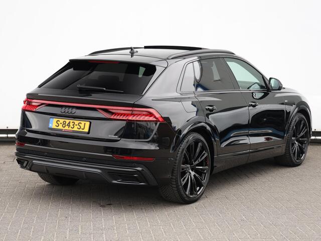 Audi Q8 55 TFSI e quattro Pro Line S 381pk | 360° | Pano | B&O | Keyless | Head-up | 23" Velgen | Stoelverwarming v+a | Adaptive Cruise | RS stoelen