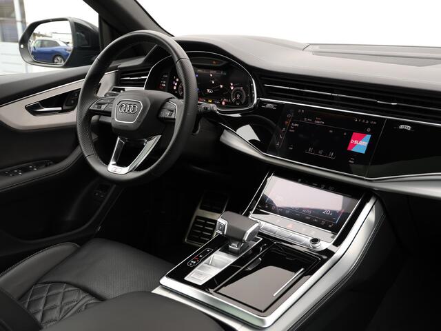 Audi Q8 55 TFSI e quattro Pro Line S 381pk | 360° | Pano | B&O | Keyless | Head-up | 23" Velgen | Stoelverwarming v+a | Adaptive Cruise | RS stoelen