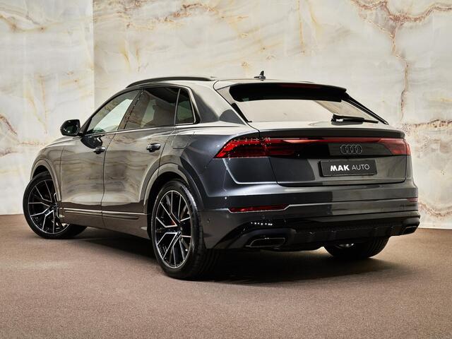Audi Q8 55 TFSI e Quattro Pro Line S, 22'', pano, 4W-best, luchtv., tr.haak, B&O, matrix-LED, HUD, memory, keyless, ACC, privacy