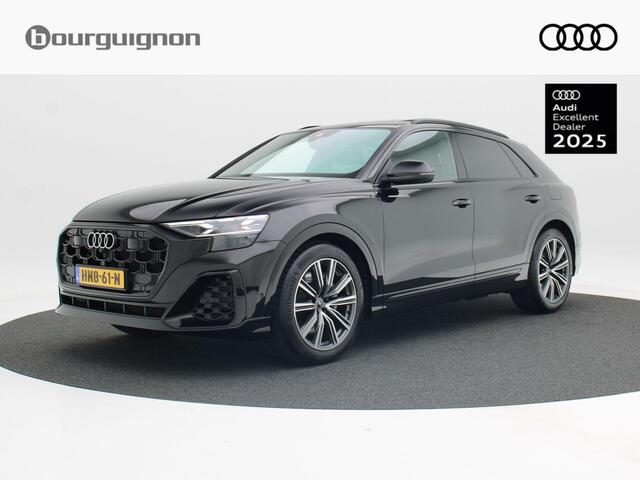 Audi Q8 55 TFSi e 394 Pk Automaat quattro S-Line | HD Matrix LED | Vierwielbesturing | B&O Audio | Trekaak | Panoramadak | Zwart Optiek | Luchtvering | 18.804 Km!!