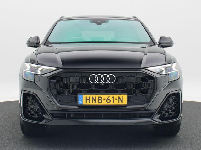 Audi Q8 55 TFSi e 394 Pk Automaat quattro S-Line | HD Matrix LED | Vierwielbesturing | B&O Audio | Trekaak | Panoramadak | Zwart Optiek | Luchtvering | 18.804 Km!!