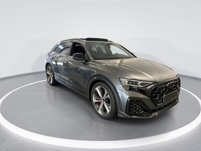 Audi Q8 60 TFSIe 490pk Quattro Pro Line S Competition · Luchtvering · 360 Camera · Servosluiting · Panoramadak · Elek. trekhaak · Stoelventilatie · 22'' Inch · Garantie t/m 12-02-2028 of 90.000km