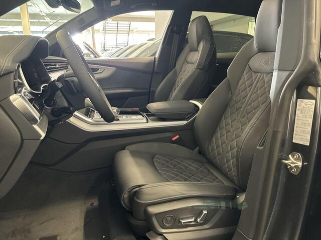 Audi Q8 60 TFSIe 490pk Quattro Pro Line S Competition · Luchtvering · 360 Camera · Servosluiting · Panoramadak · Elek. trekhaak · Stoelventilatie · 22'' Inch · Garantie t/m 12-02-2028 of 90.000km