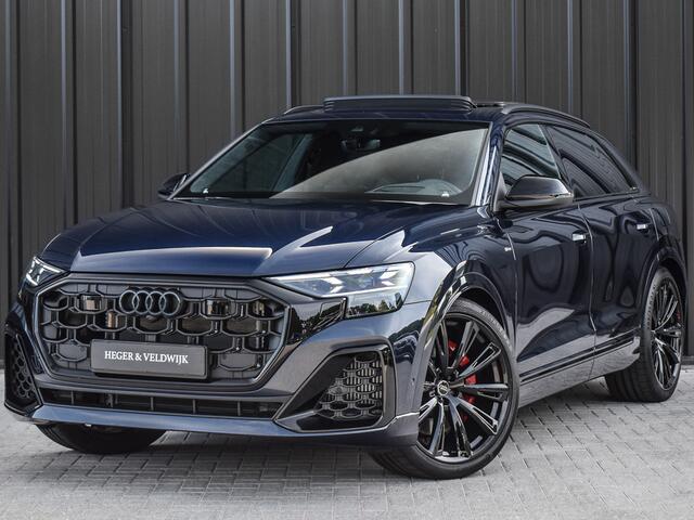 Audi Q8 60 TFSI e QUATTRO PRO LINE S COMPETITION | PANORAMADAK | CARBON |BANG & OLUFSEN ADVANCED | S-SEATS | CARBON INLEG | 360 CAMERA | HEAD-UP | AMBIANCE INTERIEUR | TREKHAAK | ADAPTIVE CRUISE | 4-WHEELBESTURING | SOFT-CLOSE | LUCHTVERING | SOFT-CLOSE |