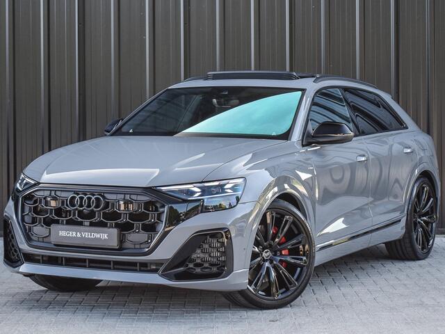 Audi Q8 60 TFSI e quattro Pro Line S Competition | B&O ADVANCED | PANORAMADAK | MASSAGE STOELEN | 4 WIEL BESTURING | ALCANTARE HEMEL | SOFT CLOSE | ELEKTR. TREKHAAK | STOELVERWARMING + VENTILATIE | AKOESTISCH GLAS | OLED ACHTERLICHTEN
