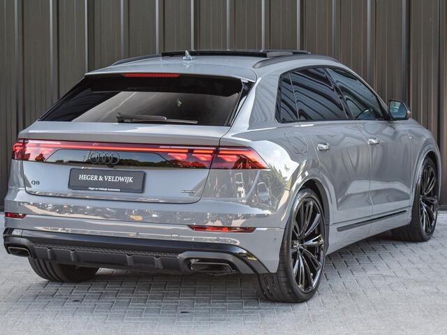 Audi Q8 60 TFSI e quattro Pro Line S Competition | B&O ADVANCED | PANORAMADAK | MASSAGE STOELEN | 4 WIEL BESTURING | ALCANTARE HEMEL | SOFT CLOSE | ELEKTR. TREKHAAK | STOELVERWARMING + VENTILATIE | AKOESTISCH GLAS | OLED ACHTERLICHTEN