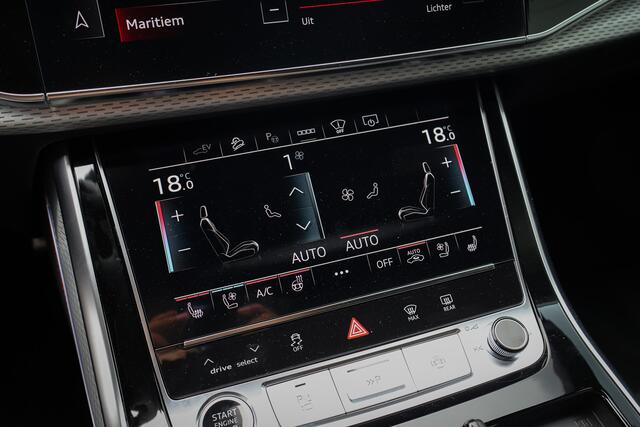 Audi Q8 60 TFSI e quattro Pro Line S Competition 490pk ACHTERAS BESTURING| STOELVERWARMING & VERKOELING | MASSAGE | ADAPTIVE | TREKHAAK | SFEERVERLICHTING | RED STITCHING |