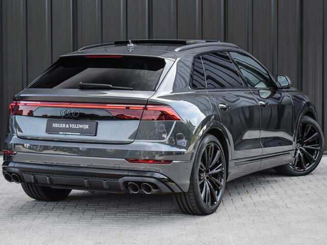 Audi Q8 55TFSI e QUATTRO PRO LINE S COMPETITION | S-SEATS | PANORAMADAK | 4 WIEL BESTURING | B&O SOUND | HEAD-UP | LUCHTVERING | DAB+ | SOFT-CLOSE | KEYLESS GO | ADAPTIVE CRUISE | 360 CAMERA | AMBIANCE INTERIEUR | TREKHAAK | BLACK-OPTIC