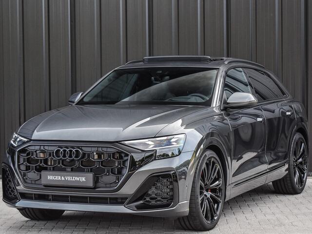 Audi Q8 55TFSI e QUATTRO PRO LINE S COMPETITION | S-SEATS | PANORAMADAK | 4 WIEL BESTURING | B&O SOUND | HEAD-UP | LUCHTVERING | DAB+ | SOFT-CLOSE | KEYLESS GO | ADAPTIVE CRUISE | 360 CAMERA | AMBIANCE INTERIEUR | TREKHAAK | BLACK-OPTIC