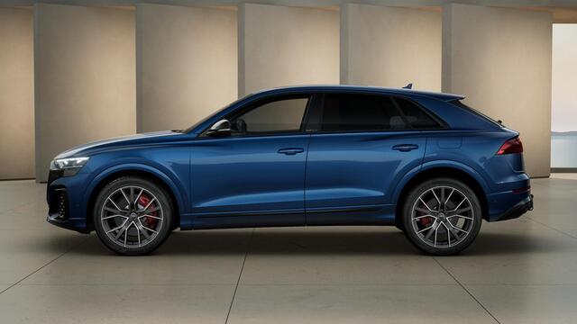 Audi Q8 60 TFSI e quattro Pro Line S Competition | Trekhaak | Pano | B&O 3D | stoelventilatie | 360 Camera | Memory | Headup | Sportstoelen plus |